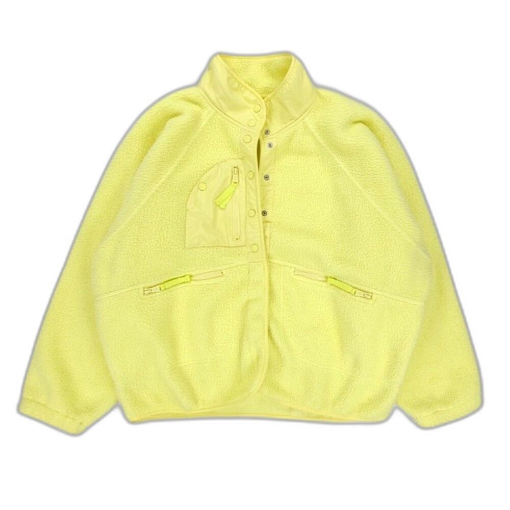 FREE PEOPLE Hit The Slopes Fleece Jacket Gorpcore Athleisure Sporty Boho Urban